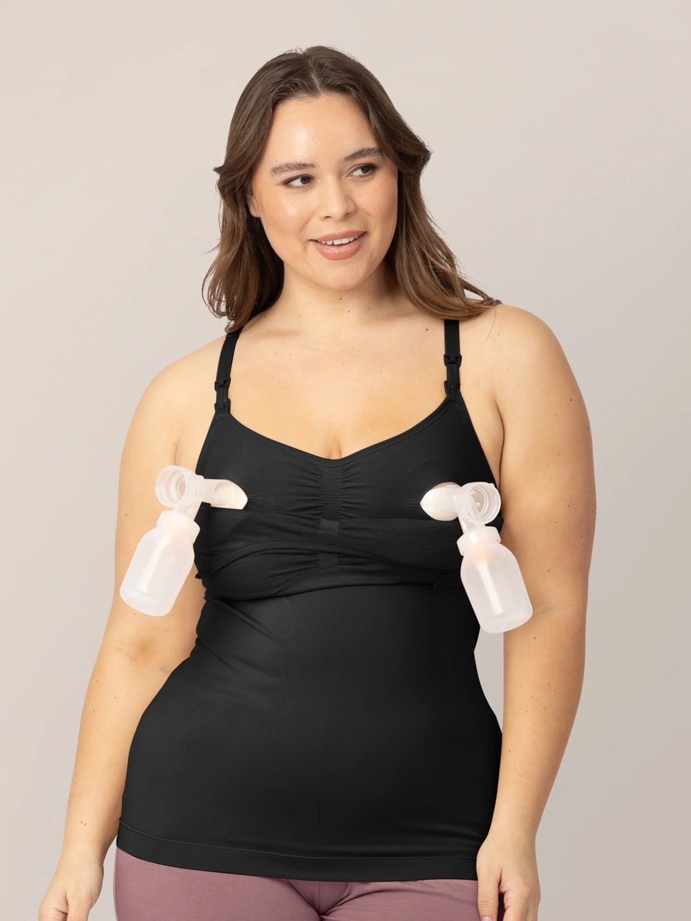 Kindred Bravely Black Sublime Hands-Free Pumping & Nursing Tank Small